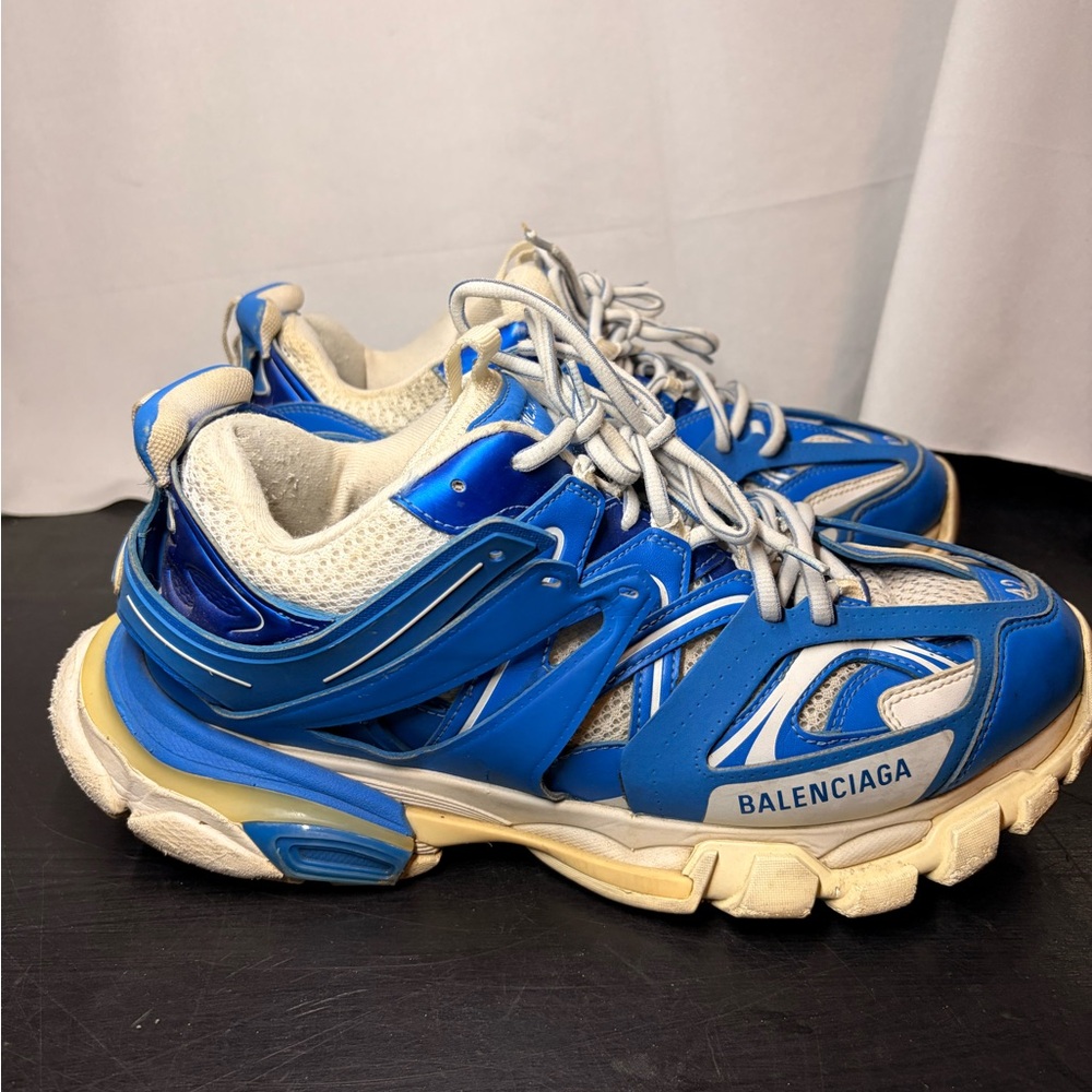 Balenciaga Track Blue and White Sneaker